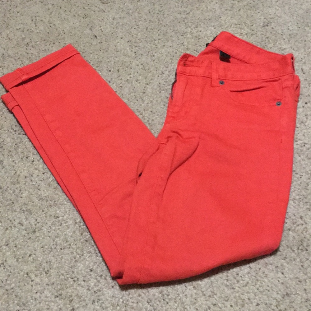 J. Crew toothpick jeans.